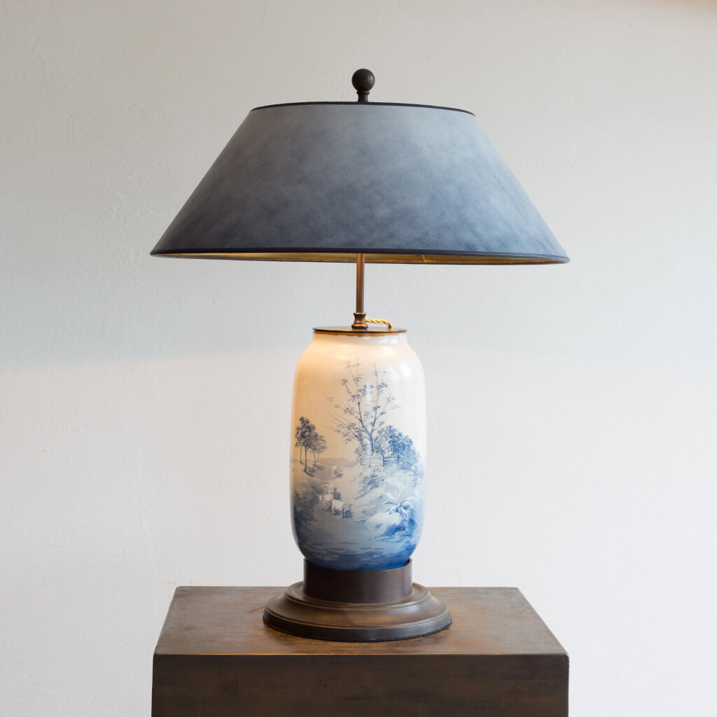Large Antique Limoges Vase Lamp