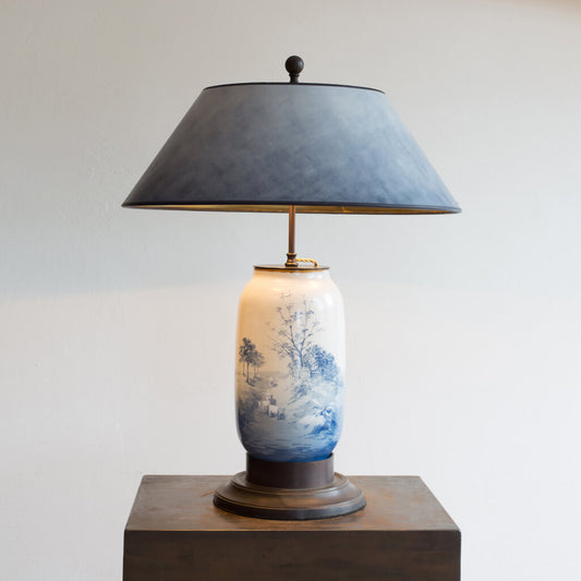 Large Antique Limoges Vase Lamp